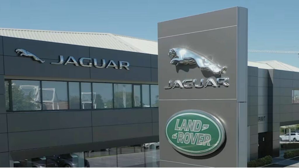 Front of Jaguar Land Rover garage